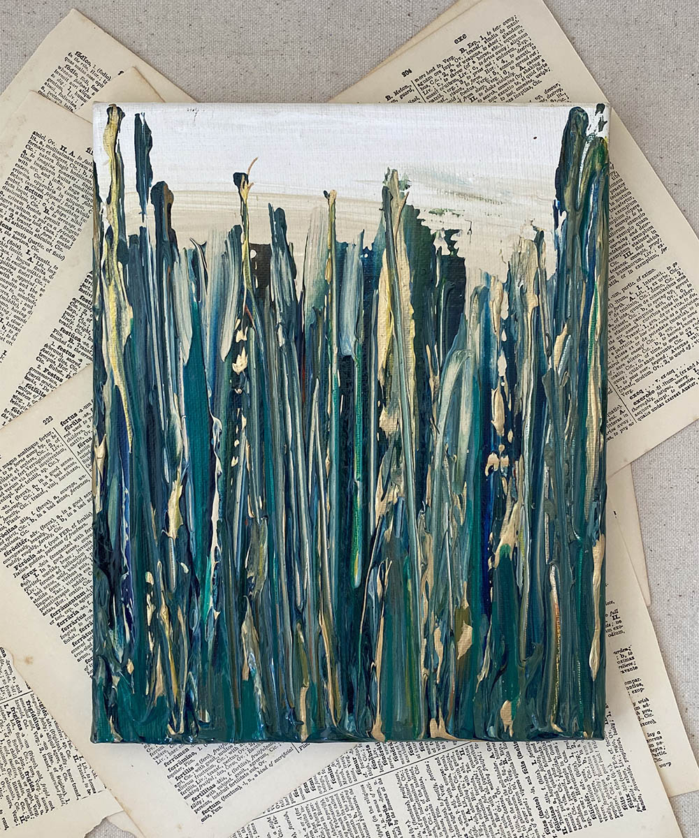 Phthalo - 8x10 Acrylic on Canvas