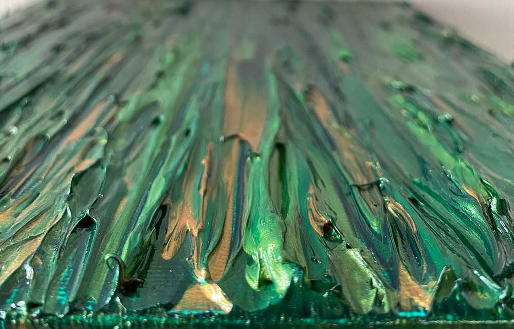 Royal Jewels: Emerald - 8x10 Acrylic on Canvas - Image 5
