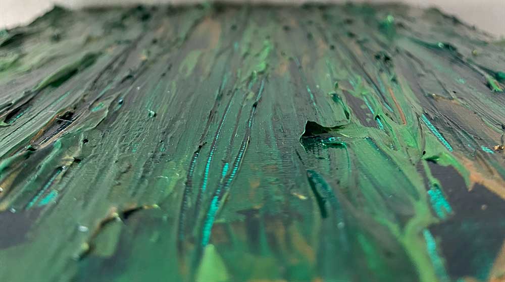 Royal Jewels: Emerald - 8x10 Acrylic on Canvas - Image 3