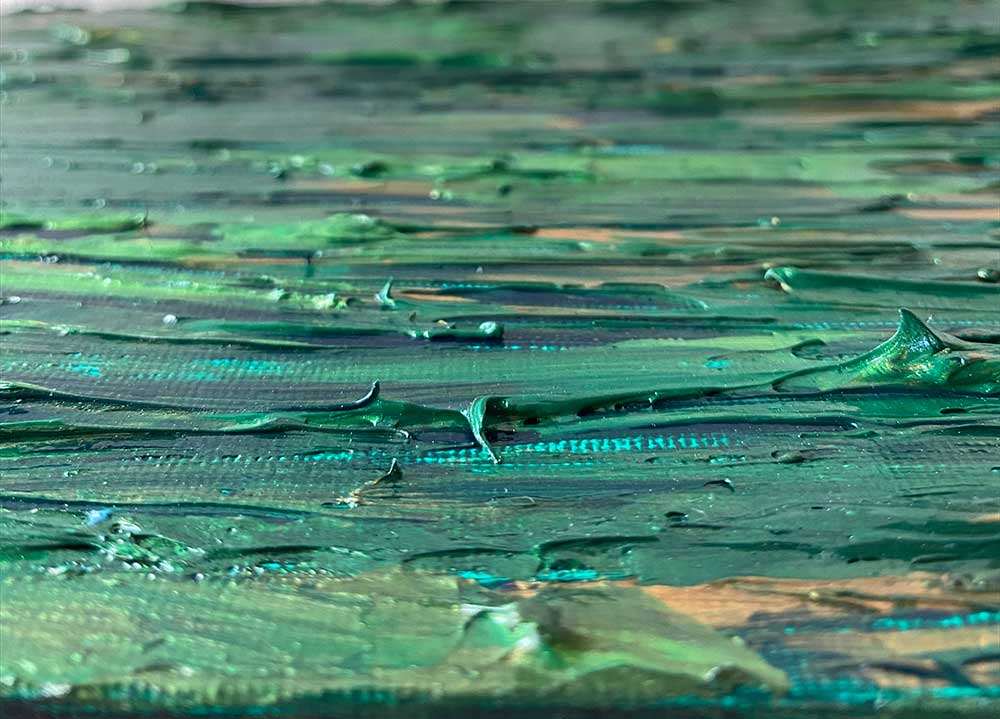Royal Jewels: Emerald - 8x10 Acrylic on Canvas - Image 2