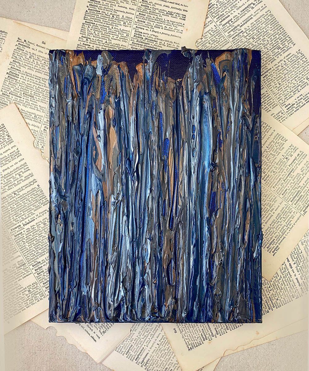 Royal Jewels: Sapphire - 8x10 Acrylic on Canvas