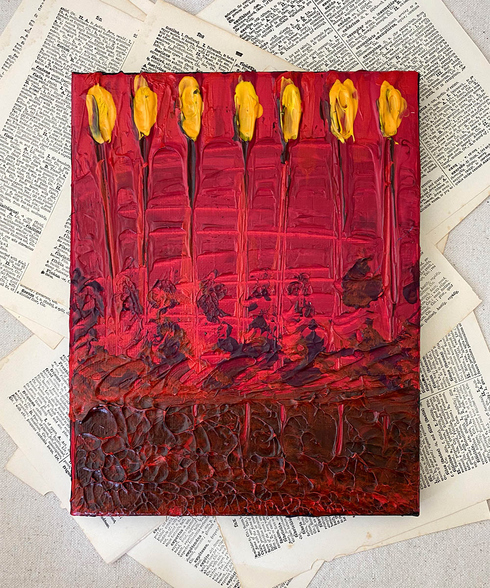 Chin Ups - 8x10 Acrylic on Canvas