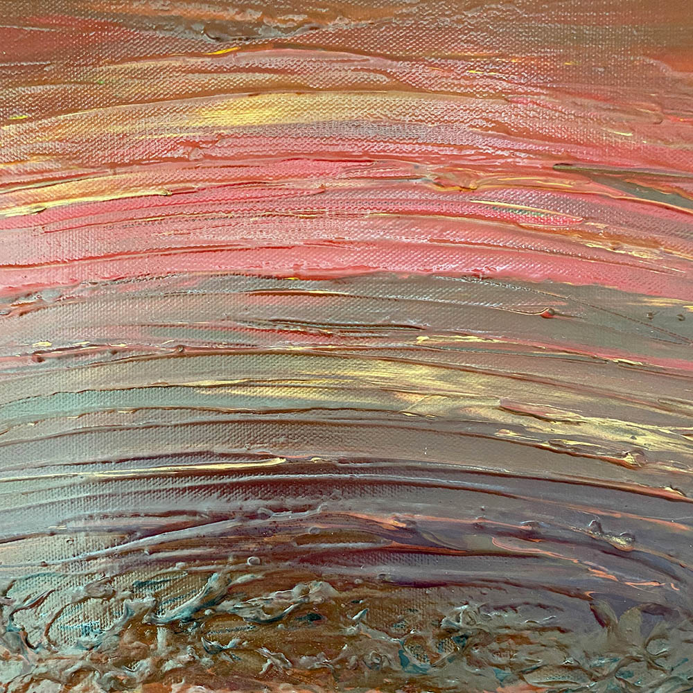 Exile – 12x12 Acrylic Painting on Canvas - Image 2