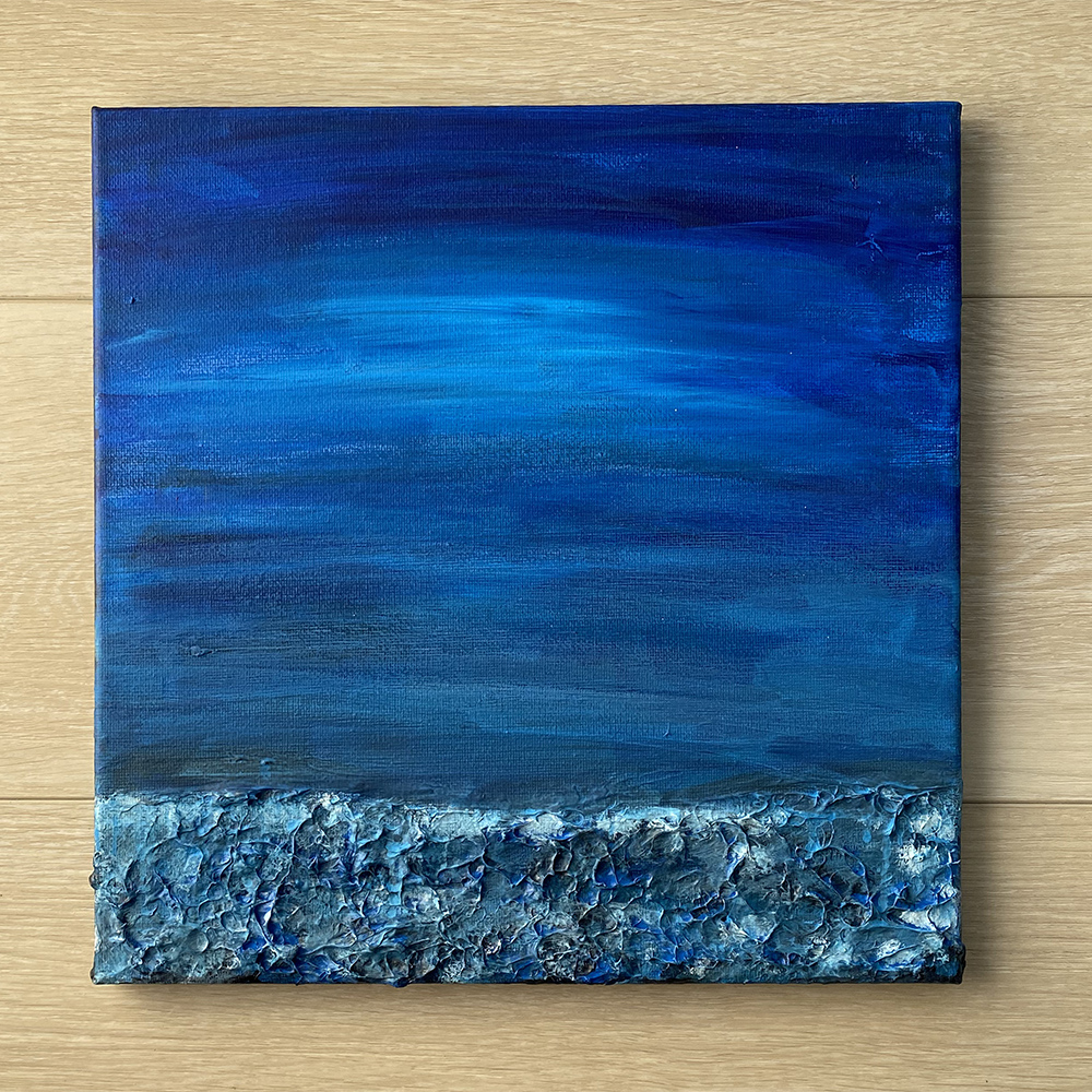 Navy – 12x12 Acrylic Painting on Canvas