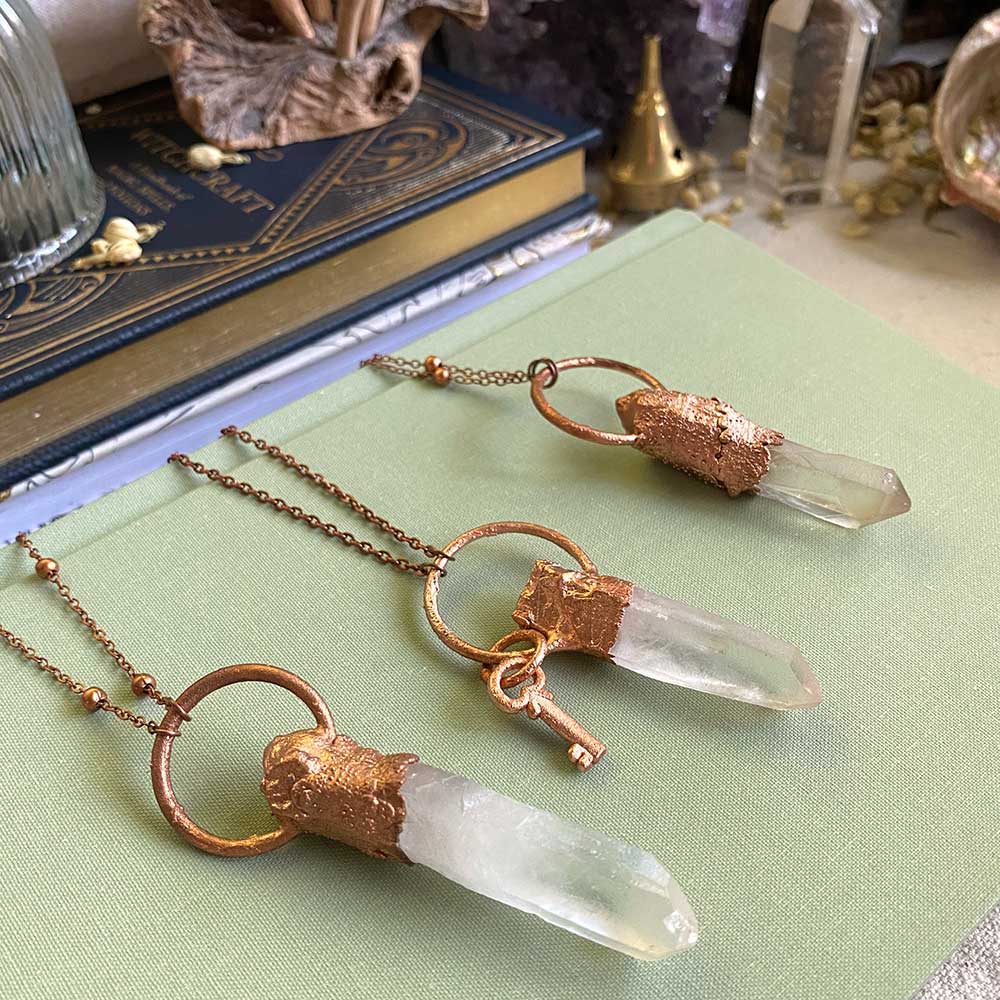 Crystal Quartz Point Necklace ~ On Sale! – LaSirene Designs