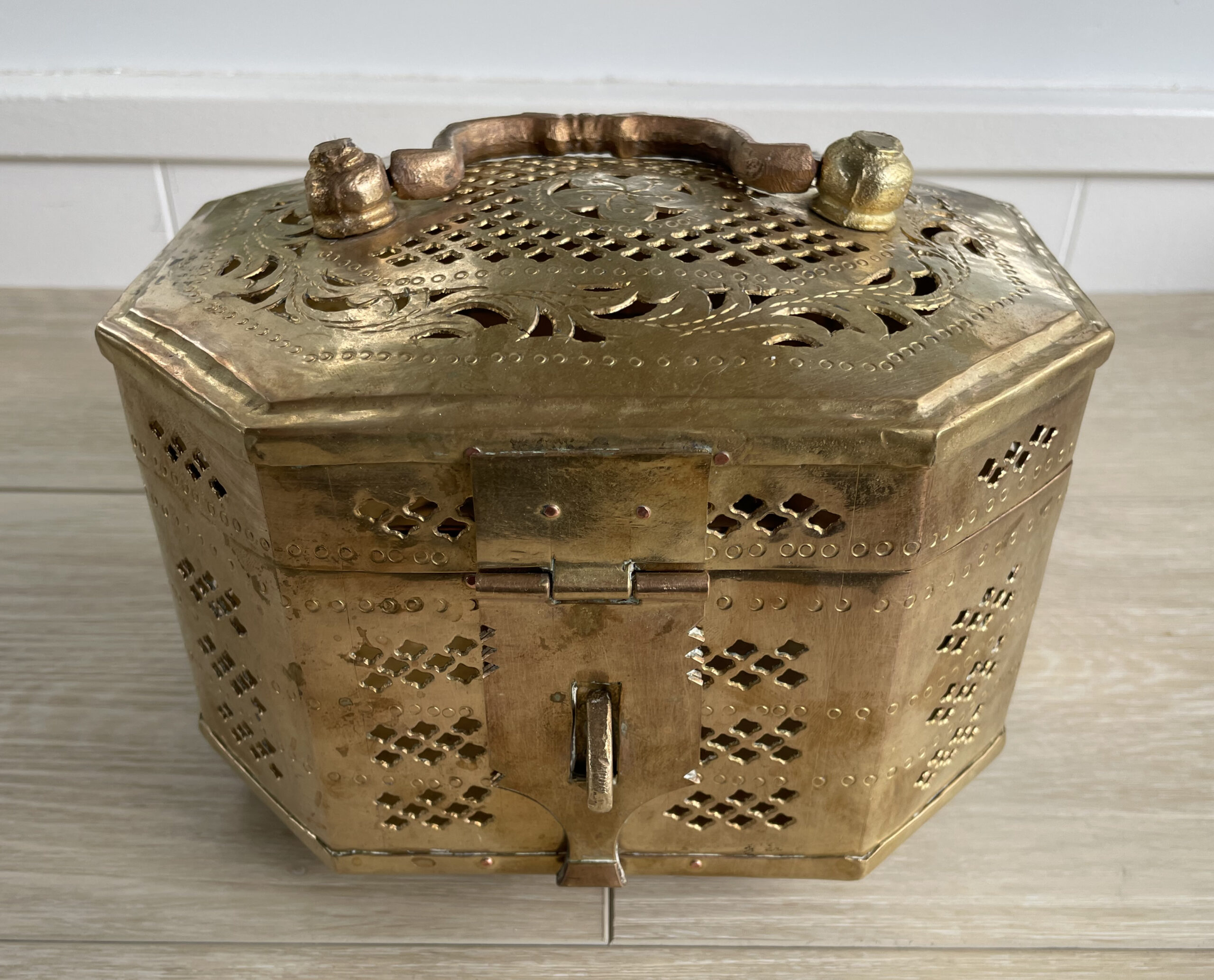 Extra Large Brass Trinket Box