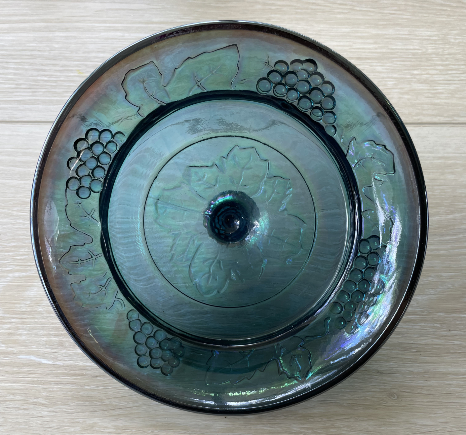 Carnival Glass Pedestal Bowl - Image 5