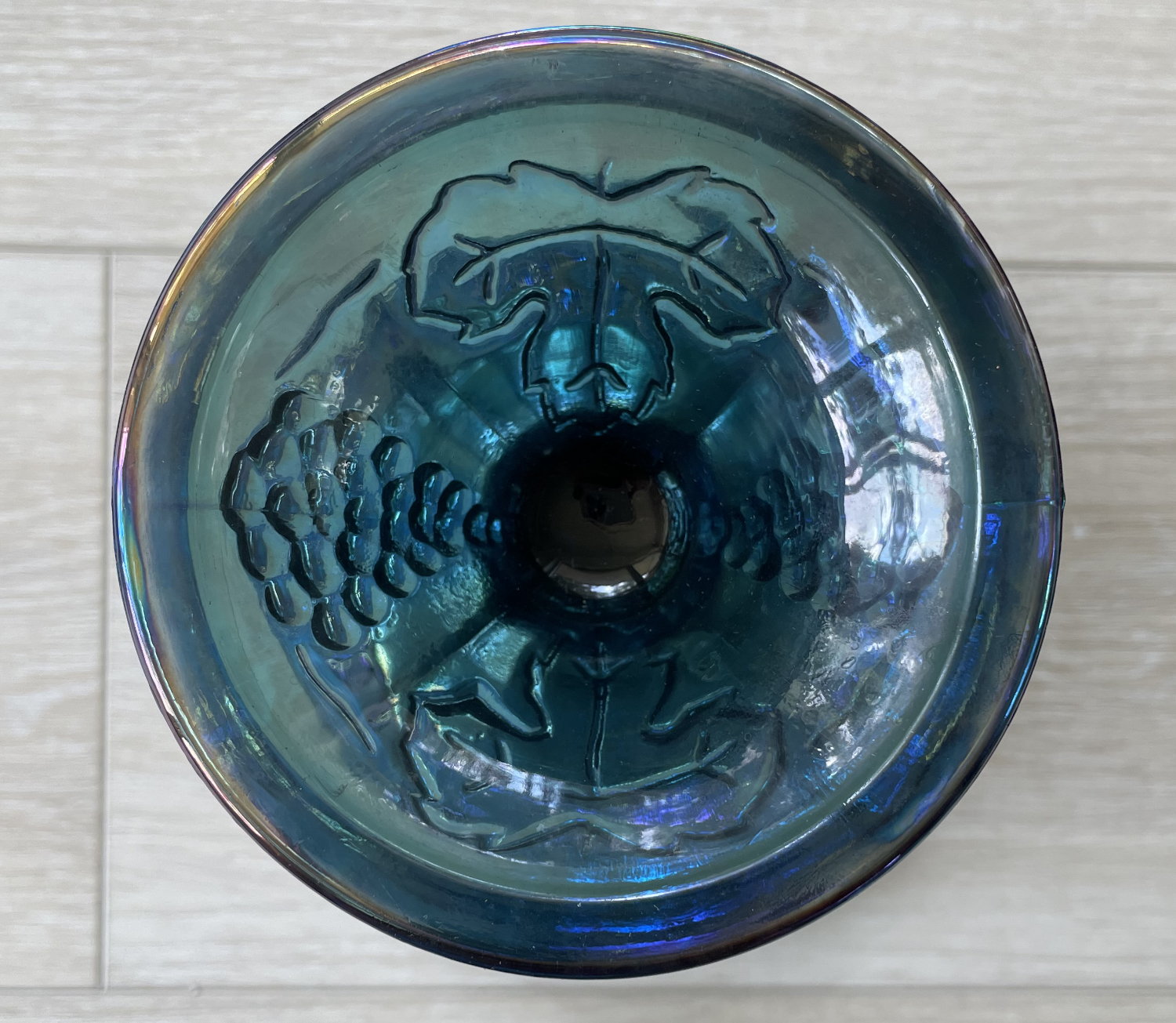 Carnival Glass Pedestal Bowl - Image 3