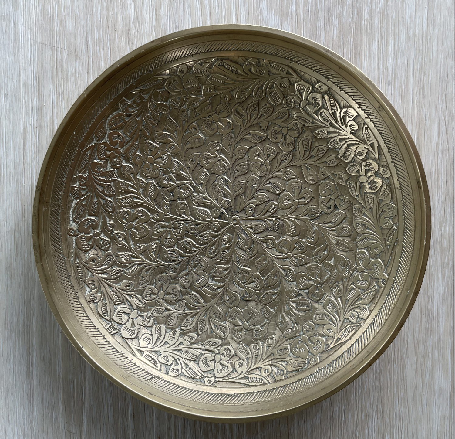 Floral Engraved Brass Decor - Image 4