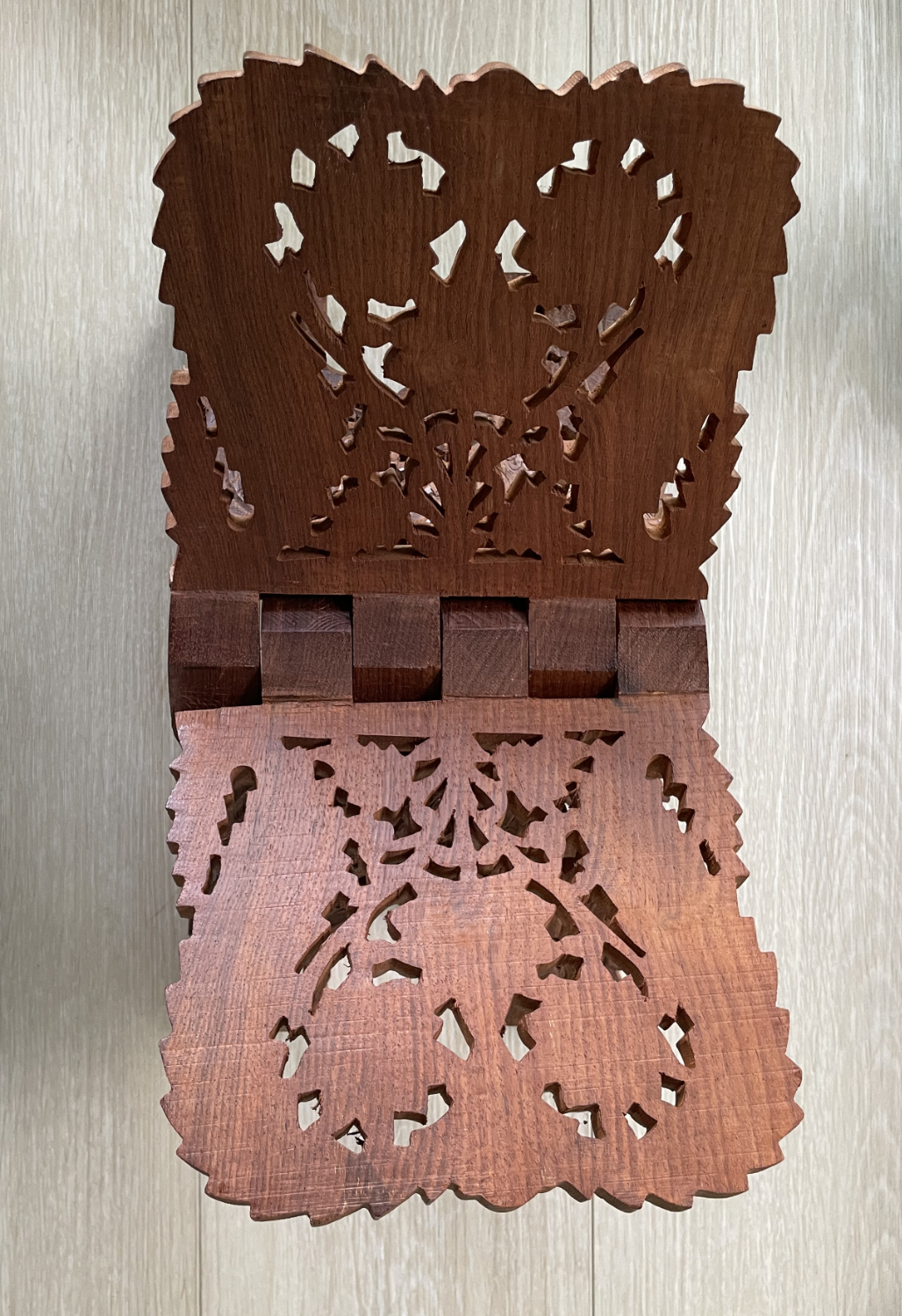 Carved Wooden Book Stand - Image 6