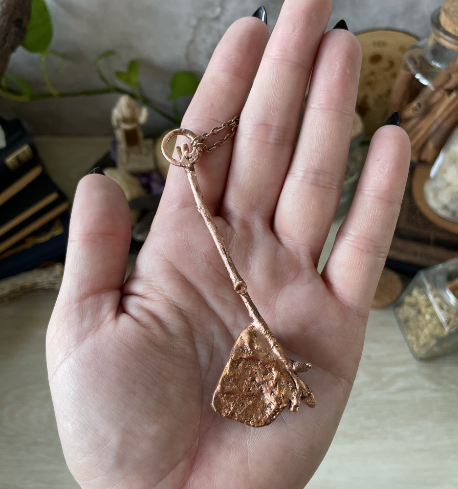 Druzy Amethyst Besom with Twig Accent in Copper - Image 2