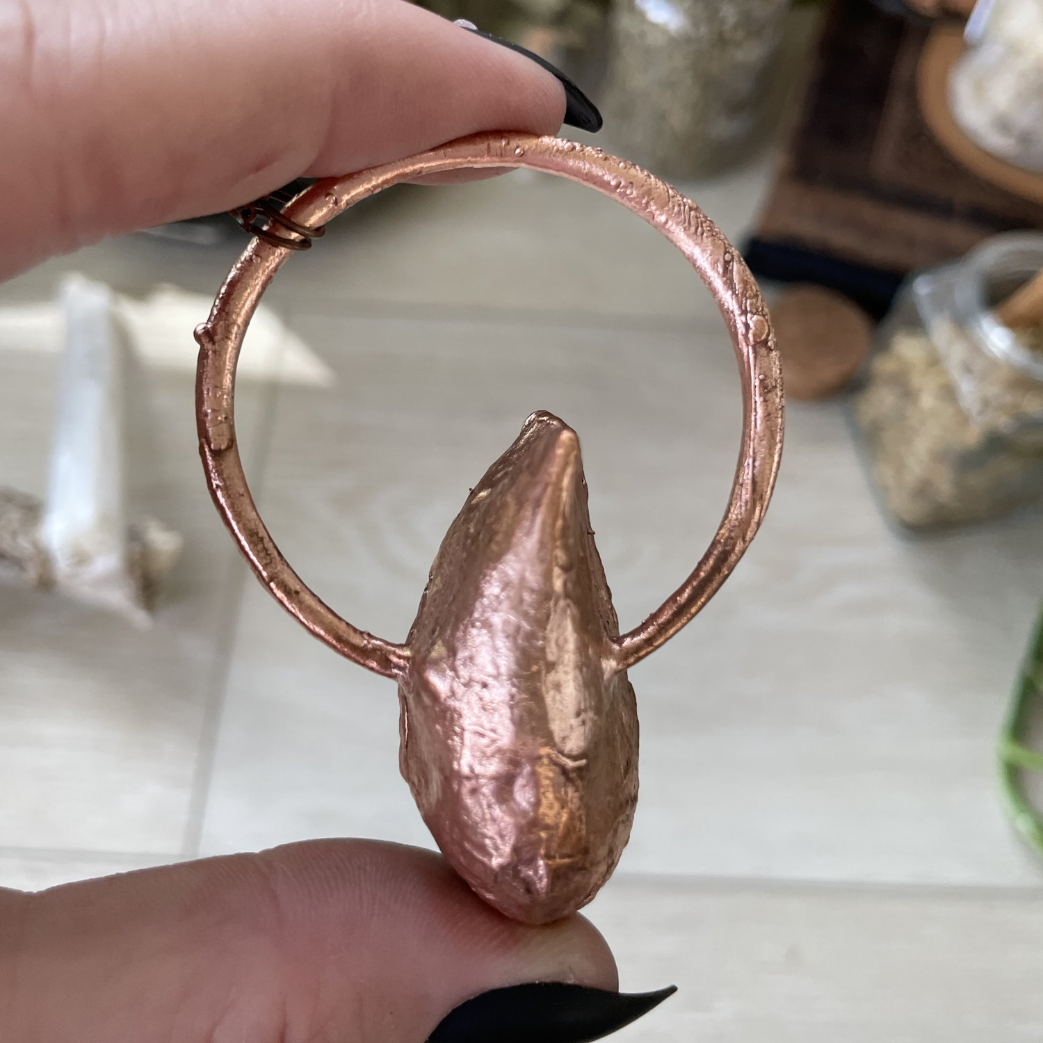 Polished Gray Oco Geode in Copper - Image 3
